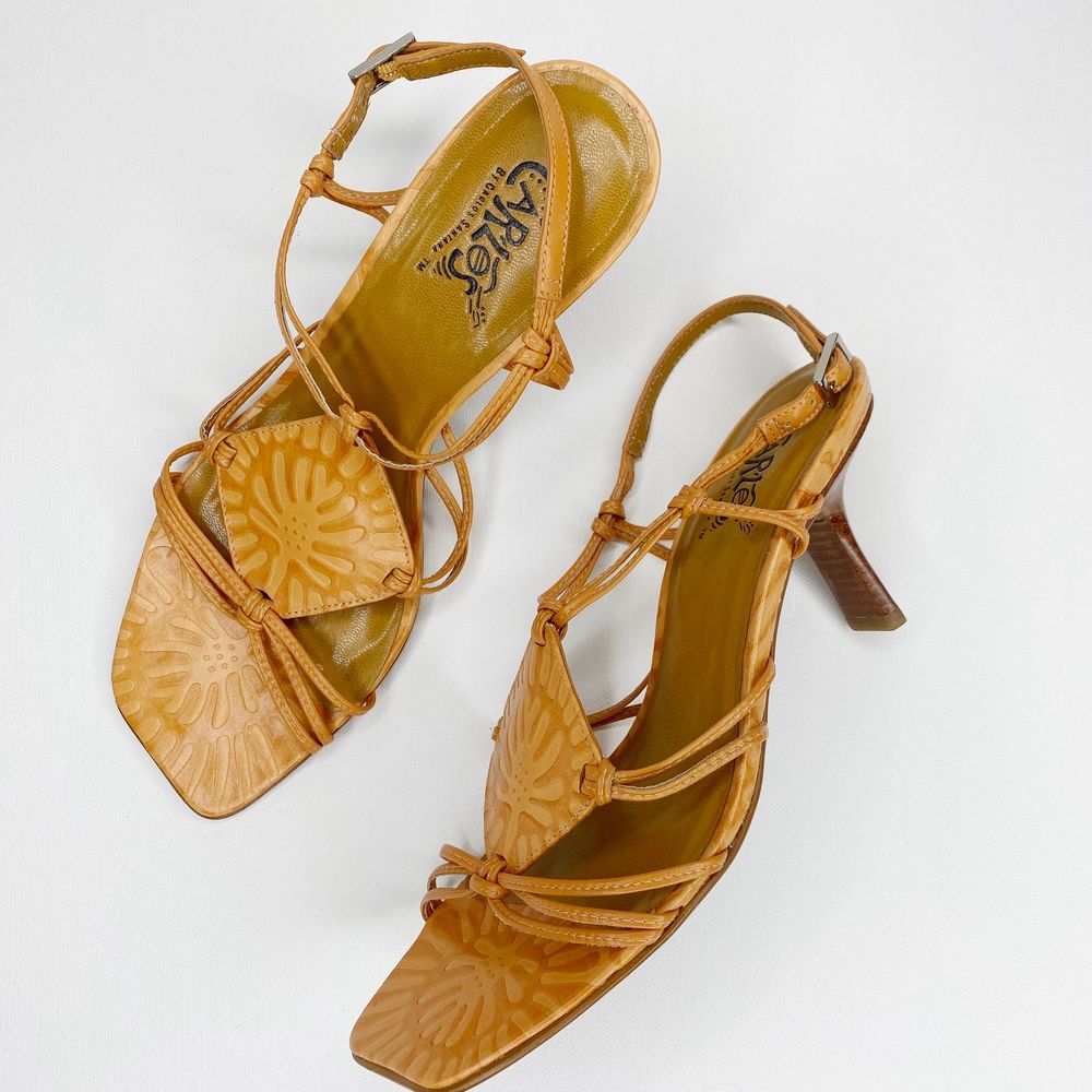 Carlos Santana Mambo Kitten Heel Sandals